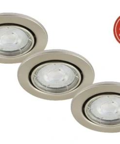 BRILONER LED Inbouwspot Set 7050 Ø 86 Mm Nikkel Mat, 3 Stuks -Binnenverlichting Verkoopwinkel DV 8 10243696 01 4c DE 20210629094757