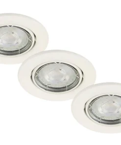 BRILONER LED Inbouwspot Set 7050 Ø 86 Mm Wit, 3 Stuks