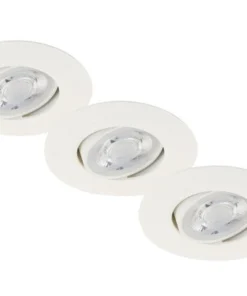 BRILONER LED Inbouwspot Set 7048 Ø 90 Mm Wit, 3 Stuks -Binnenverlichting Verkoopwinkel DV 8 10243725 03 4c DE 20210629094757