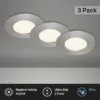 BRILONER LED Inbouwspot Set 7113 Ø 85 Mm Nikkel Mat, 3 Stuks