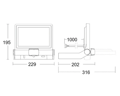 STEINEL LED Schijnwerper XLED One Met Sensor Antraciet 3 STEINEL LED Schijnwerper XLED One Met Sensor Antraciet - Afbeelding 3