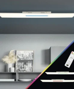 BRILLIANT LED Paneel Odella 120x30 Cm CCT+RGB Wit