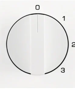 BERKER K1 Centraalplaat 3-standenschakelaar Polarwit