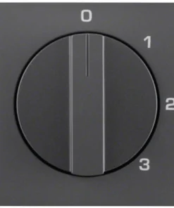 BERKER K1 Centraalplaat 3-standenschakelaar Antraciet