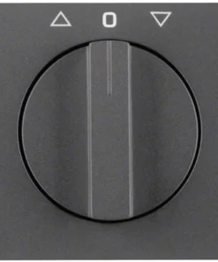 BERKER K1 Centraalplaat Jaloezieschakelaar Antraciet