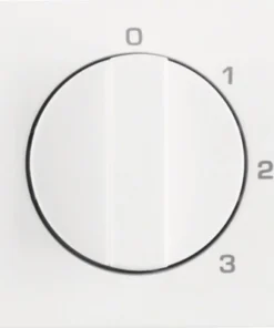 BERKER Q1 Centraalplaat Voor 3-standenschakelaar Polarwit