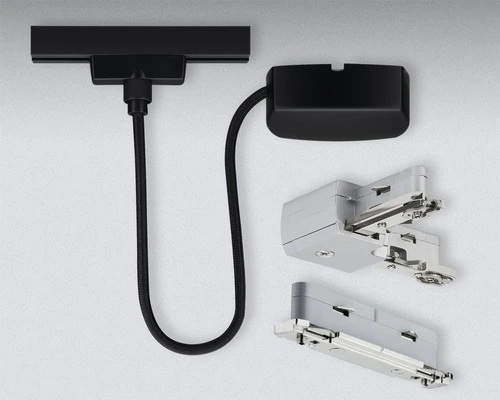 PAULMANN URail Kabelvoeding Zwart Mat 2 PAULMANN URail Kabelvoeding Zwart Mat - Afbeelding 2