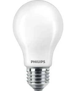 PHILIPS LED-lamp E27/8,5W Peervorm Mat Warmwit