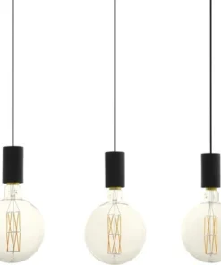EGLO Hanglamp Pozueta 3-lichts Zwart -Binnenverlichting Verkoopwinkel DV 8 10300188 03 4c DE 20210126084751