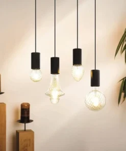 EGLO Hanglamp Pozueta 1-lichts Zwart -Binnenverlichting Verkoopwinkel DV 8 10300189 03 4c DE 20210125214656