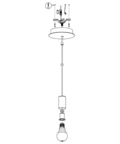 EGLO Hanglamp Pozueta 1-lichts Zwart -Binnenverlichting Verkoopwinkel DV 8 10300189 06 4c DE 20210126051653
