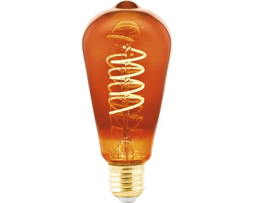 EGLO LED Filament Lamp E27/4W ST64 Koper 1 EGLO LED Filament Lamp E27/4W ST64 Koper