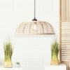 BRILLIANT Hanglamp Crosstown Ø 47 Cm Bamboe Natuur