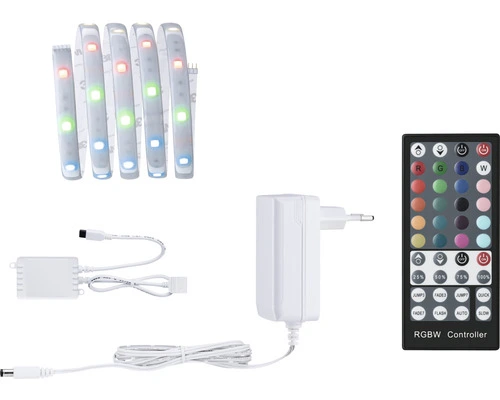 PAULMANN MaxLED 250 LED-strip Basisset RGBW 150 Cm Zilver Gecoat 1 PAULMANN MaxLED 250 LED-strip Basisset RGBW 150 Cm Zilver Gecoat