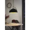 EGLO Hanglamp Covaleda 1 Zwart/goud