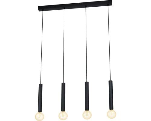 EGLO Hanglamp Cortenova 4-lichts Zwart 1 EGLO Hanglamp Cortenova 4-lichts Zwart