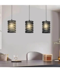 EGLO Hanglamp Cremella 3-lichts Zwart