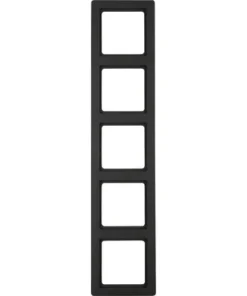 BERKER Q1 Afdekraam 5-voudig Antraciet