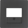 BERKER Q1 Afdekplaat TAE/UAE/USB Antraciet