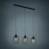EGLO Hanglamp Wrington 3-lichts Zwart