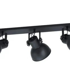 EGLO Opbouwspot Barnstaple 1 3-lichts Zwart 5 EGLO Opbouwspot Barnstaple 1 3-lichts Zwart -Binnenverlichting Verkoopwinkel DV 8 10315717 01 4c NL 20210702111650