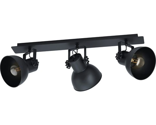 EGLO Opbouwspot Barnstaple 1 3-lichts Zwart 3 EGLO Opbouwspot Barnstaple 1 3-lichts Zwart - Afbeelding 3