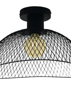 EGLO Plafondlamp Pompeya Zwart