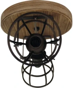 CHERICONI Plafondspot Aperto 2-lichts Zwart/hout -Binnenverlichting Verkoopwinkel DV 8 10326964 06 4c NL 20201224201017