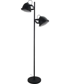 CHERICONI Vloerlamp Nero 2-lichts Zwart/glas -Binnenverlichting Verkoopwinkel DV 8 10326969 05 4c NL 20201224202501