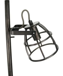 CHERICONI Vloerlamp Aperto 2-lichts Zwart/hout -Binnenverlichting Verkoopwinkel DV 8 10326979 05 4c NL 20211006084653