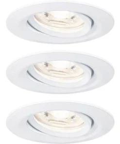 PAULMANN LED Inbouwspot Set Nova Mini Ø 66 Mm Wit, 3 Stuks