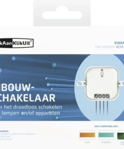 KLIKAANKLIKUIT® Inbouwschakelaar ACM-2000 7 KLIKAANKLIKUIT® Inbouwschakelaar ACM-2000 -Binnenverlichting Verkoopwinkel DV 8 10337770 03 4c NL 20201002111652