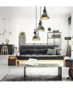 EGLO Hanglamp Barnstaple 3-lichts Zink-hout -Binnenverlichting Verkoopwinkel DV 8 10356518 04 4c DE 20210601074653