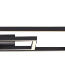 BRILLIANT LED Plafondlamp Quon 2-lichts 40x40 Cm Zwart -Binnenverlichting Verkoopwinkel DV 8 10357059 01 4c CZ 20201113051752