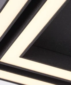 BRILLIANT LED Plafondlamp Quon 2-lichts 40x40 Cm Zwart -Binnenverlichting Verkoopwinkel DV 8 10357059 04 4c CZ 20201113051752