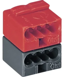 WAGO Busklem Push Wire 243-211 4-draads, 50 Stuks