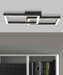 BRILLIANT LED Plafondlamp Kjorn 2-lichts 50x50 Cm Zwart -Binnenverlichting Verkoopwinkel DV 8 10385488 05 4c AT 20210907063022