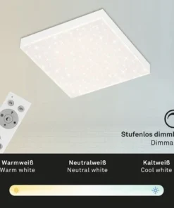 BRILONER LED Paneel Frameless 7381-016 Met Sterrendecor 29,5x29,5 Cm CCT Wit -Binnenverlichting Verkoopwinkel DV 8 10395932 02 4c DE 20210122051753