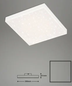 BRILONER LED Paneel Frameless 7381-016 Met Sterrendecor 29,5x29,5 Cm CCT Wit -Binnenverlichting Verkoopwinkel DV 8 10395932 03 4c DE 20210122051753