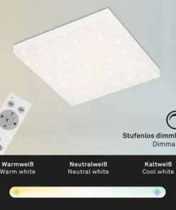 BRILONER LED Paneel Frameless 7381-116 Met Sterrendecor 45x45 Cm CCT Wit -Binnenverlichting Verkoopwinkel DV 8 10395938 02 4c DE 20210122051753