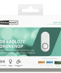KLIKAANKLIKUIT® Draadloze Drukknop Voor Deurbellen ACDB-8000A Wit -Binnenverlichting Verkoopwinkel DV 8 10403063 04 4c NL 20210216064657