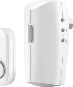 KLIKAANKLIKUIT® Plug-in Draadloze Deurbelset ACDB-8000AC Wit