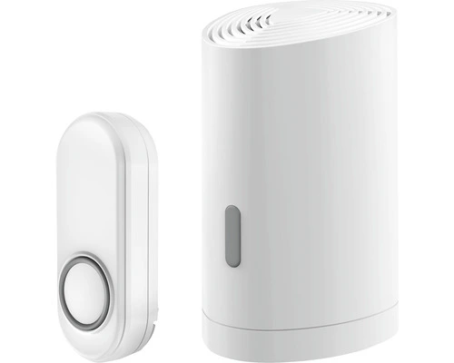 KLIKAANKLIKUIT® Mobiele Draadloze Deurbelset ACDB-9000AC Wit 1 KLIKAANKLIKUIT® Mobiele Draadloze Deurbelset ACDB-9000AC Wit