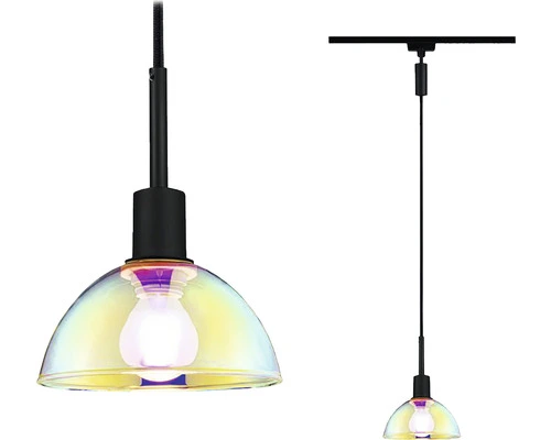 PAULMANN URail Hanglamp Sarrasani Zwart Mat-dichroïsch (excl. Lichtbron) 1 PAULMANN URail Hanglamp Sarrasani Zwart Mat-dichroïsch (excl. Lichtbron)