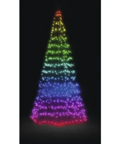 TWINKLY Smart Kerstverlichting LED Vlaggenmast Boom 450 Lampjes Gekleurd 3 Meter