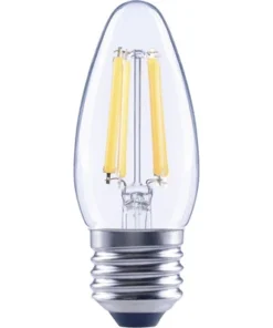 FLAIR LED Lamp E27/5,5W C35 Warmwit Helder