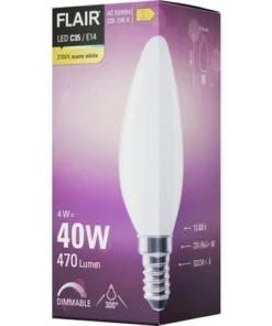 FLAIR LED Lamp E14/4W C35 Warmwit Mat -Binnenverlichting Verkoopwinkel DV 8 10437230 05 4c DE 20220401114753