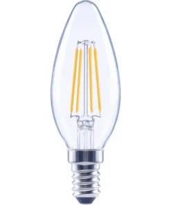 FLAIR LED Lamp E14/4W C35 Warmwit Helder