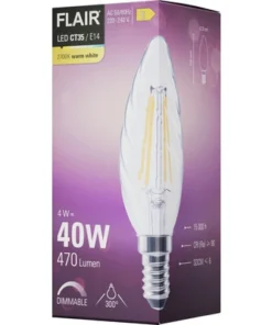 FLAIR LED Lamp E14/4W CT35 Warmwit Helder -Binnenverlichting Verkoopwinkel DV 8 10437383 05 4c DE 20220401114653