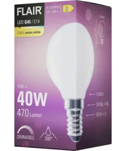 FLAIR LED Lamp E14/4W G45 Warmwit Mat -Binnenverlichting Verkoopwinkel DV 8 10437392 05 4c DE 20220401111752